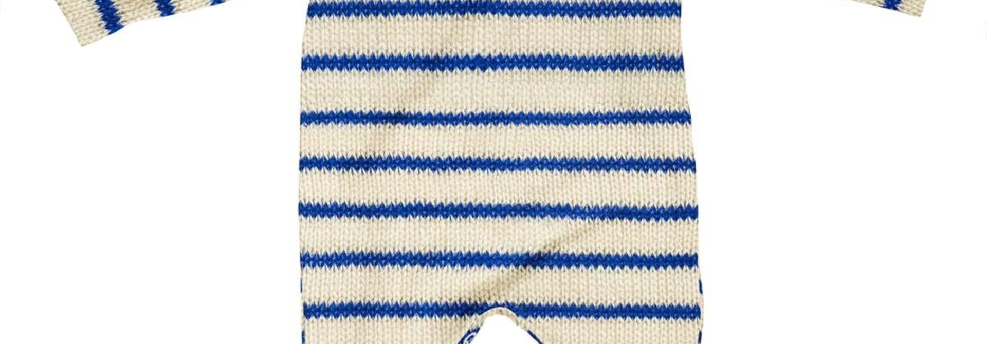 Jumpsuit - Breton - Sz. 2-4 mo.