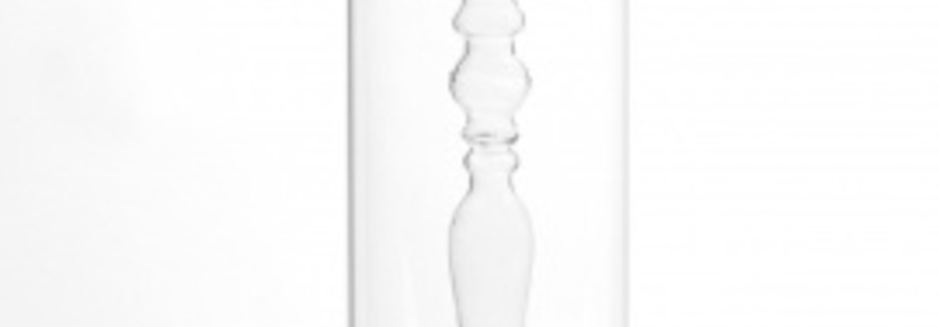 Hurricane Vase - Clear Interior - 15"