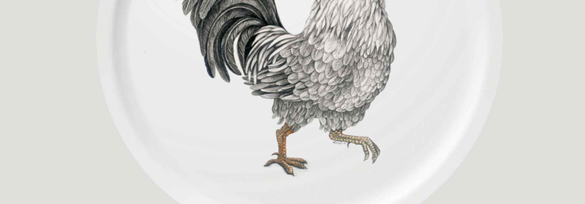 Circular Tray - Ralph - Rooster