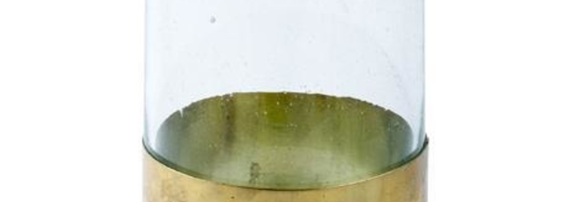Clear Carafe with Gold Band