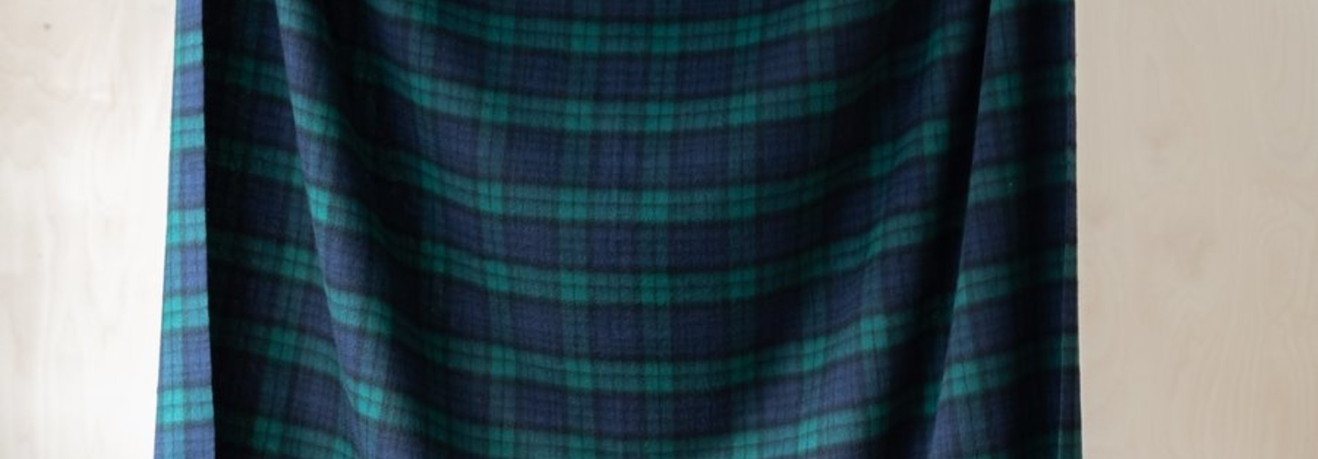 Cashmere Blanket - Black Watch Tartan