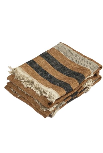 Guest Towel Nairobi Brown Stripe - 21.5" x 21.5"