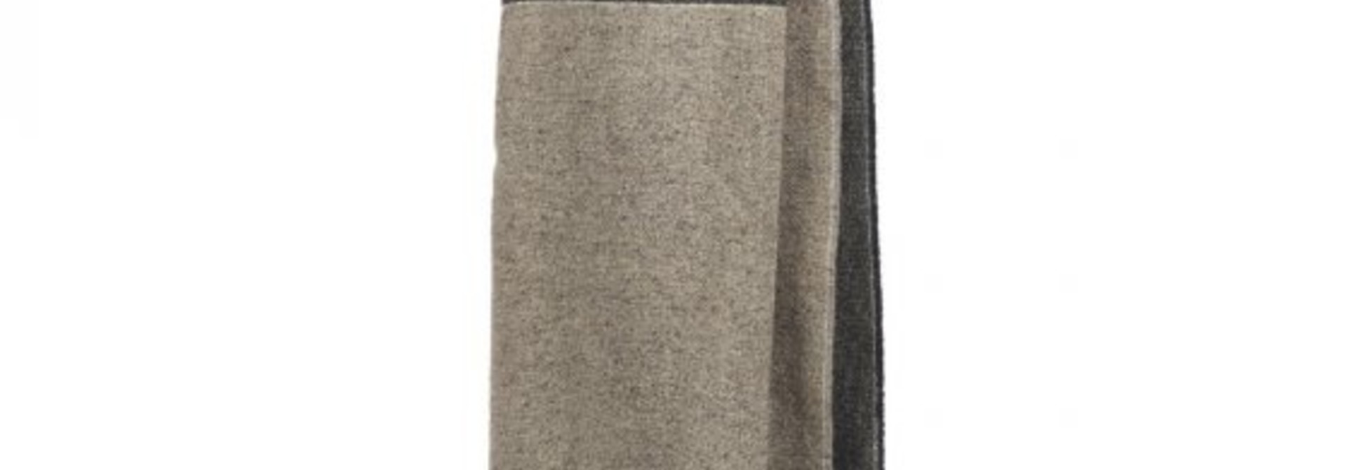 Throw - Lewis - Grey/Black Tweed