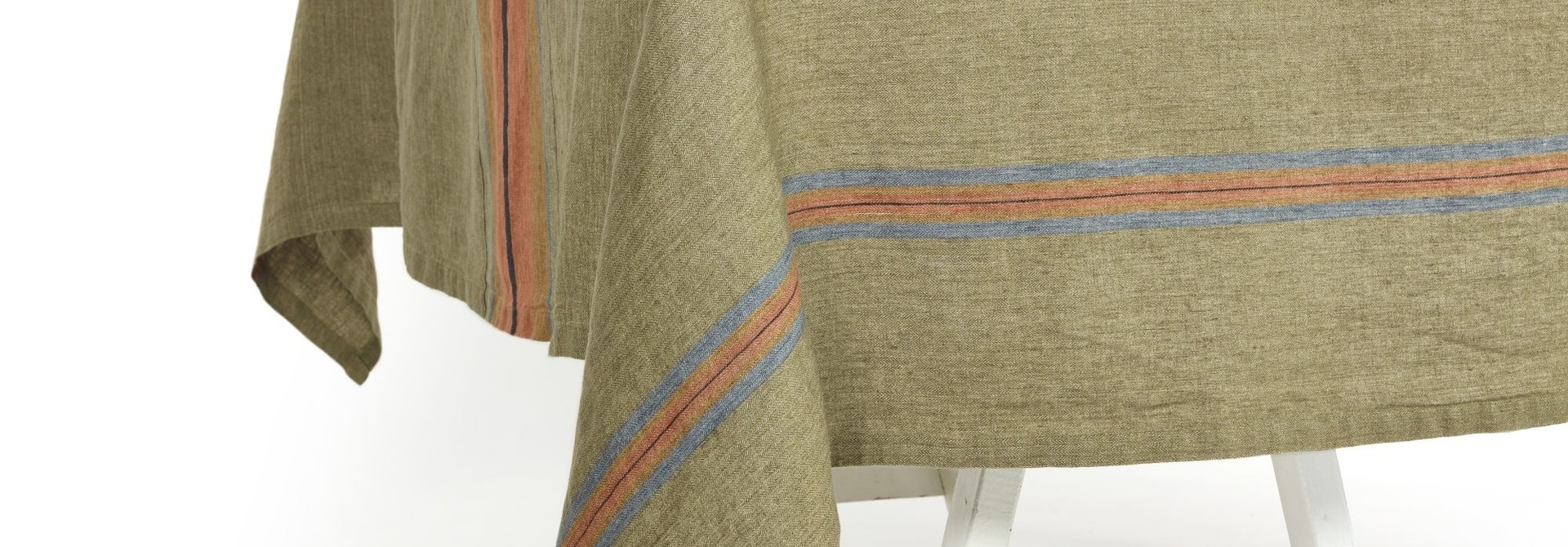 Tablecloth - St. Jacob's - Olive Stripe
