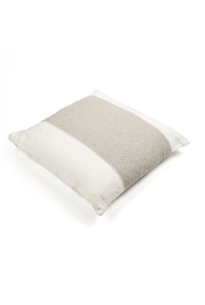 Cushion Cover - Charlotte - Oyster/Grey - 25" x 25"