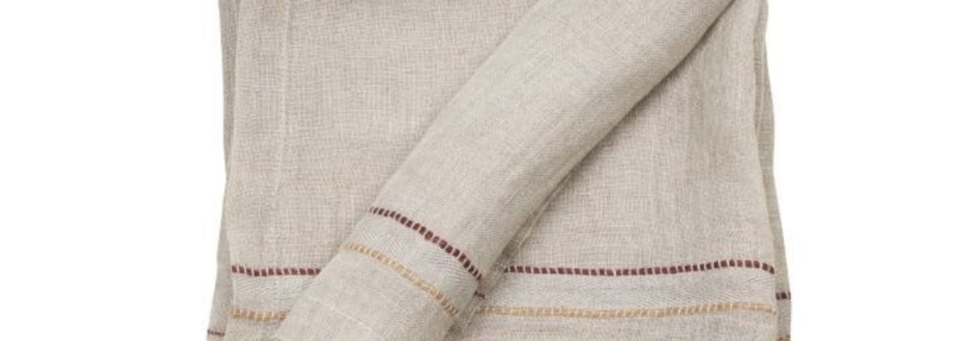 Napkin - Rya - Grey/Flax - Set of 12+1