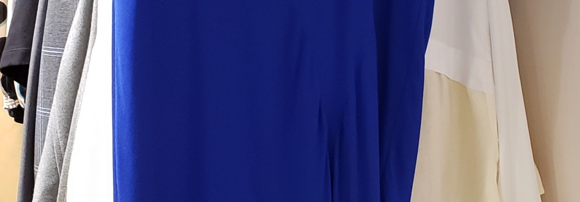 Dress - Blue w/bl. insert - Sz. 38