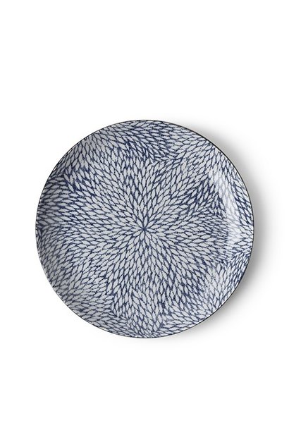 Aizome Mums - 8.5" Plate