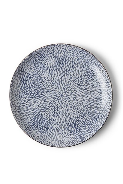 Aizome Mums - 10" Dinner Plate