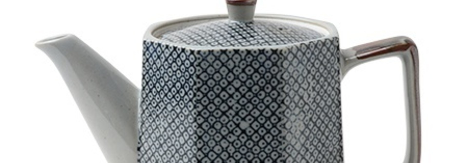 Blue Vintage Dots - Tea Pot