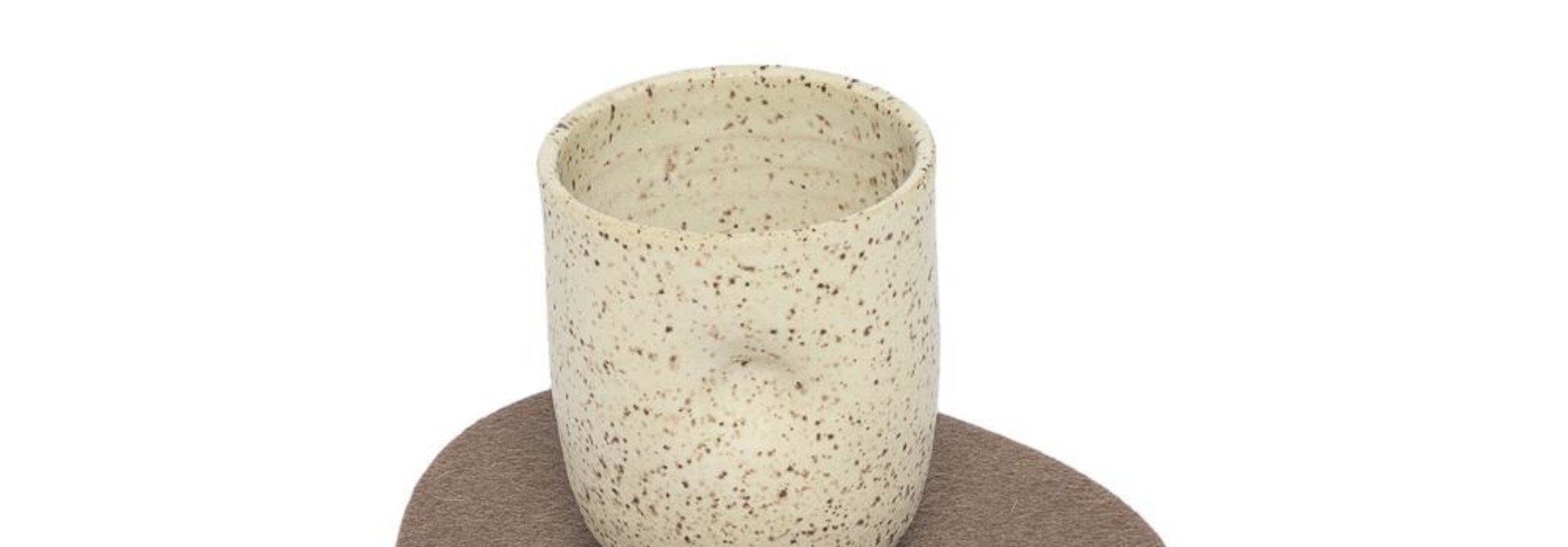 Felt Trivet Stone Small - Cumin