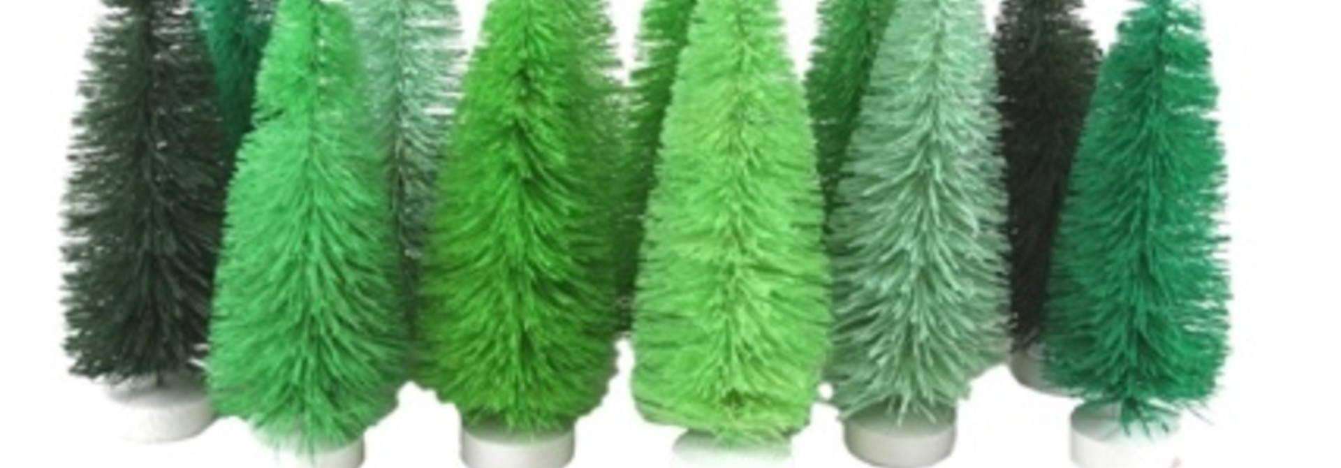 HUE TREES - GREEN - SET OF 12
