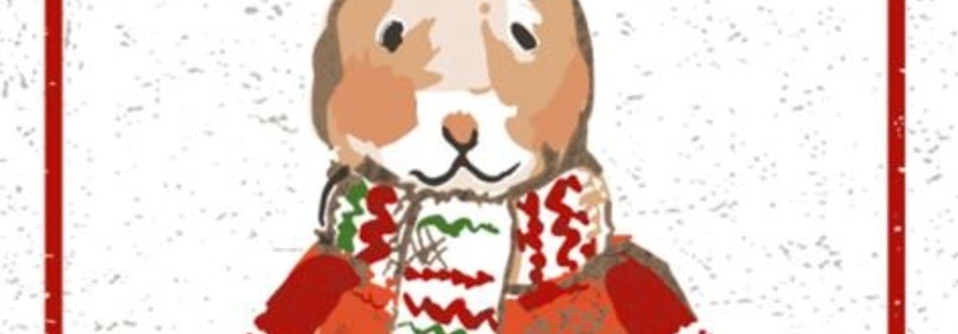 Tea Towel - Holiday Bunny - Set of 2