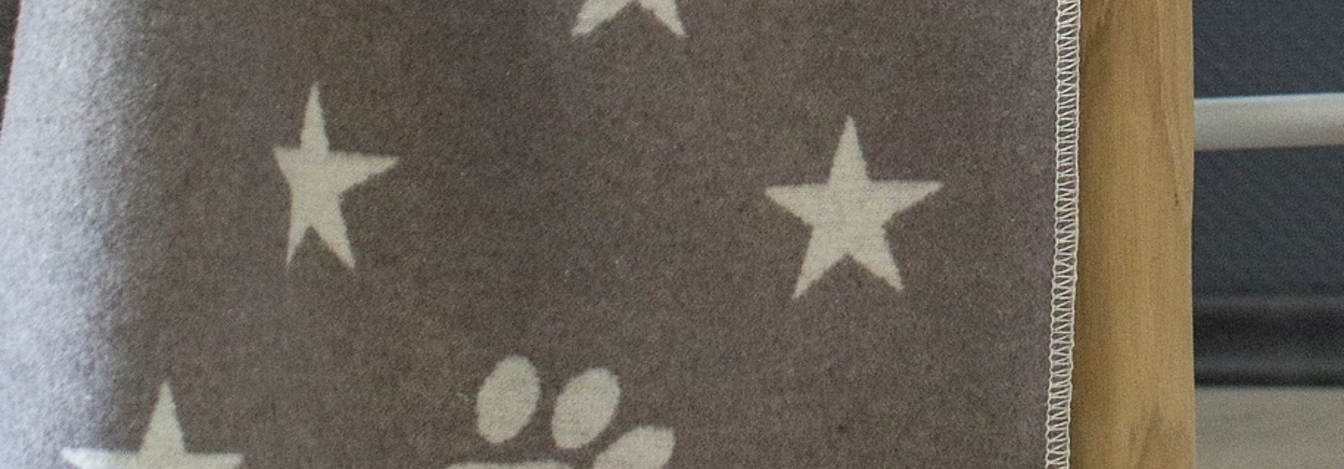 Blanket - Stars/Paw Print - Smoke
