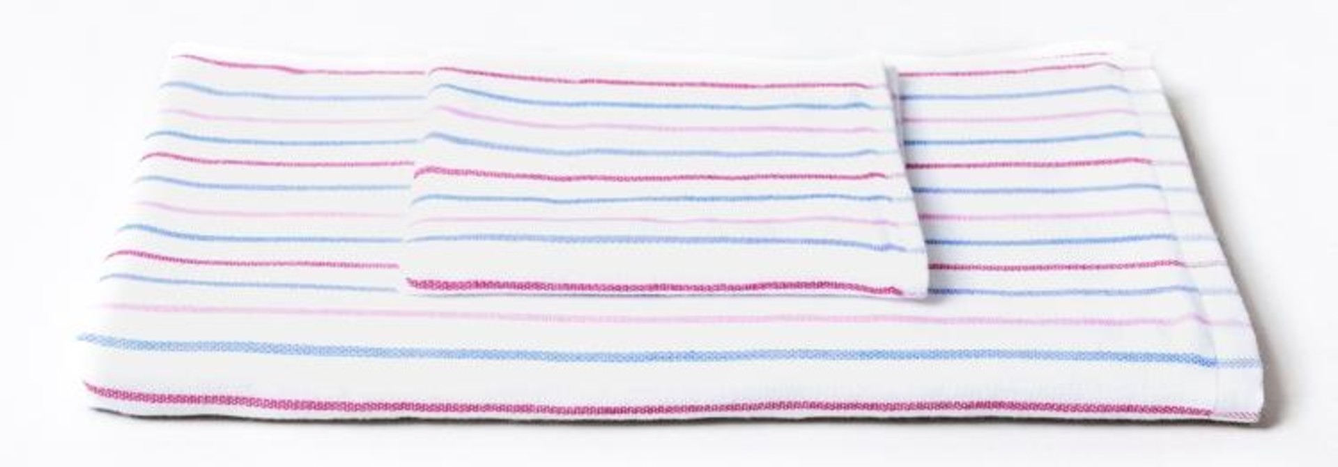 Hand Towel - Stripe - Blu\Pink- Set of 3