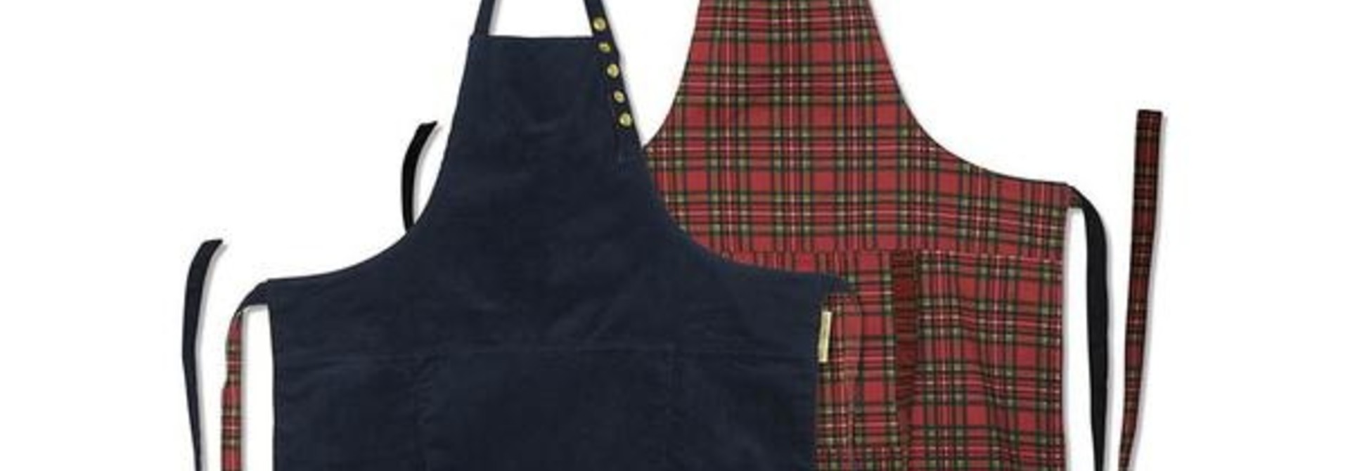 DD Apron Revers Navy/Check