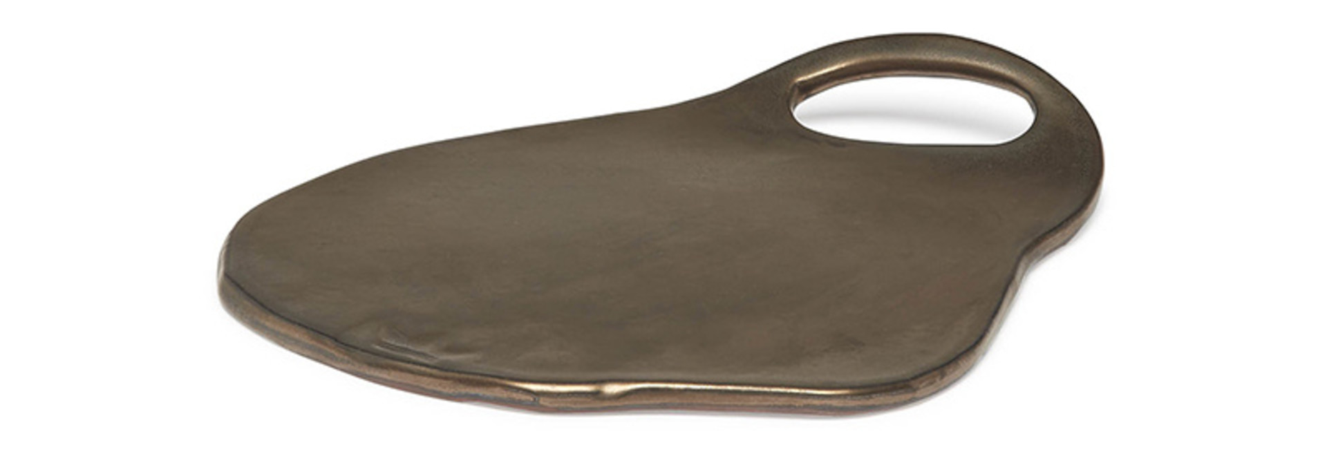 Ceramic Serving Plate - Lola - Platinum Matt - Sm