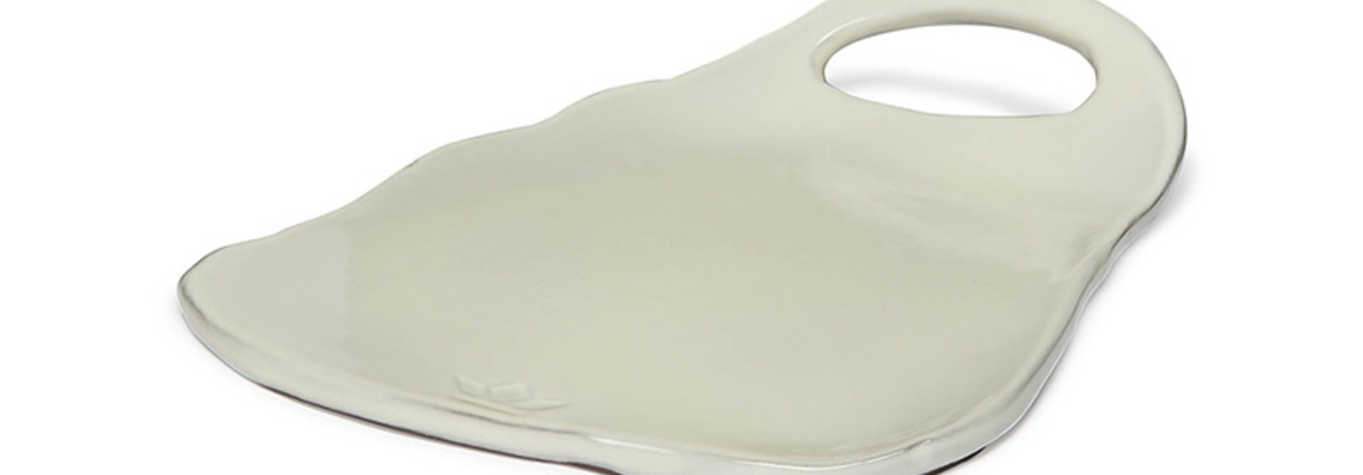 Ceramic Serving Plate - Ted - White - Lge