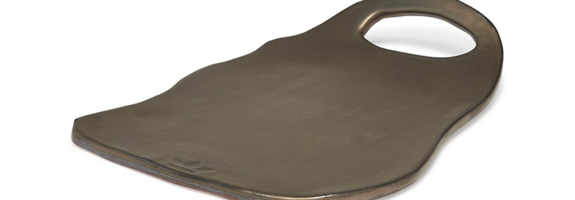 Ceramic Serving Plate - Ted - Platinum Matt - Lge