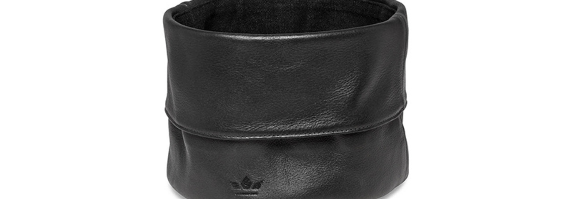 Bread Basket - Ben - Leather - Dk Grey/Blk