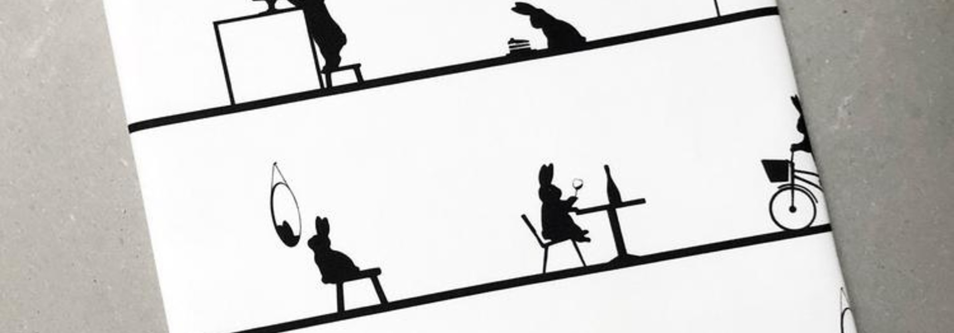 Everyday Rabbit Tea Towel