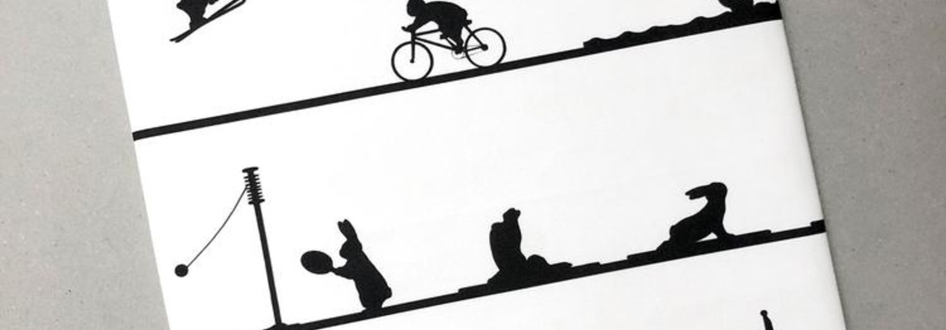 Sporty Rabbit Tea Towel