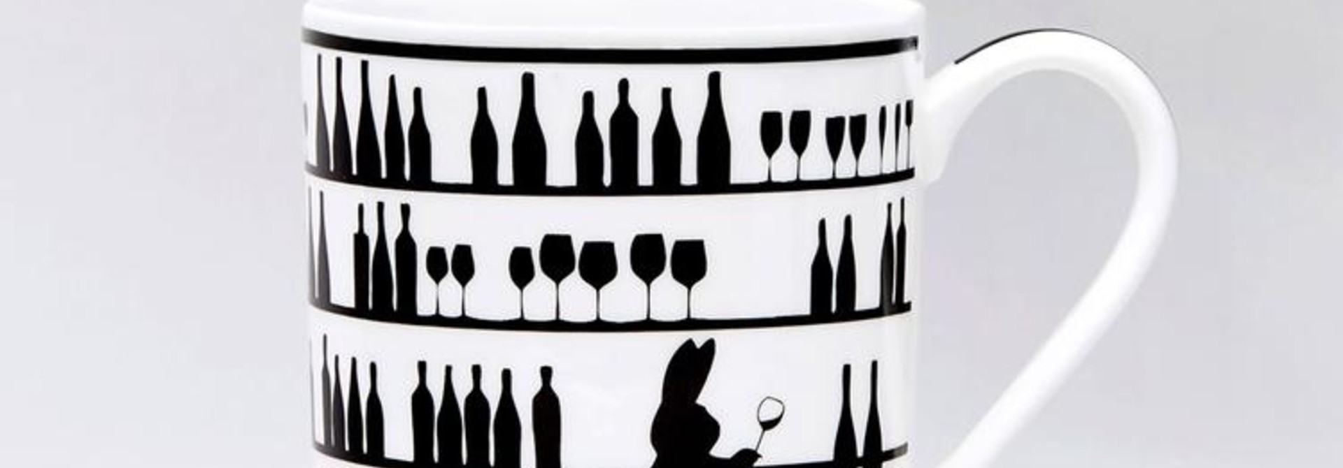Wine Tasting Rabbit Mug