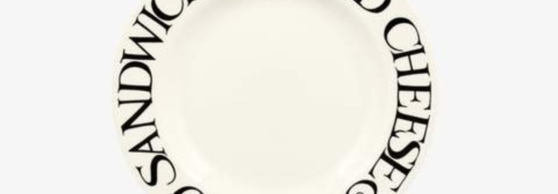Black Toast - Cheese & Tomato Plate - 6.5"
