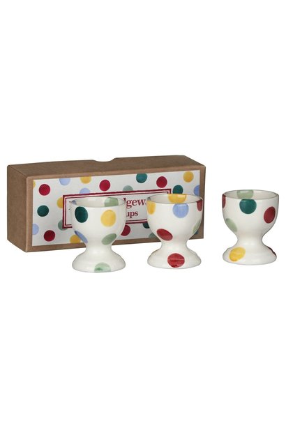 Polka Dot Set Of 3 Egg Cups
