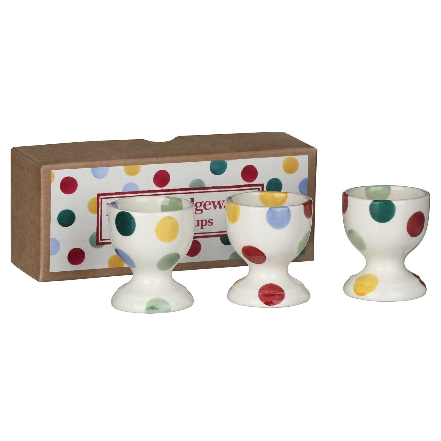 Polka Dot Set Of 3 Egg Cups - Boxed-1