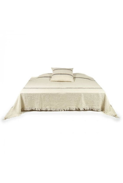 Coverlet - Auburn - Ecru - 110" x 94"