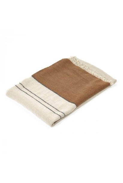 Throw Foundry Beeswax Stripe - 53" x 86"