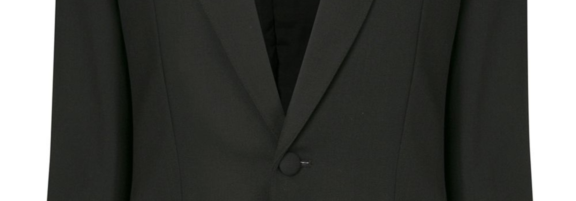 Contrasting lapels fitted blazer - Sz 38