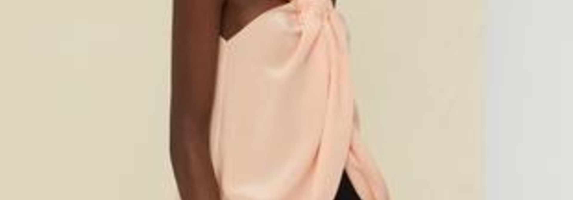 Panel silk top - Coral - Sz 38
