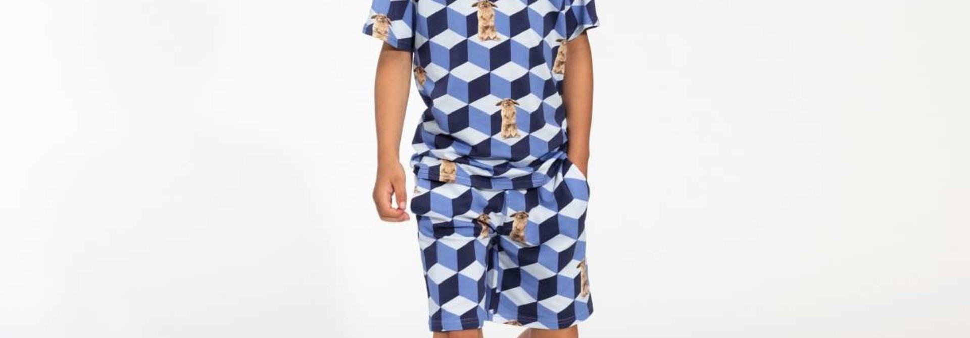 T-shirt + Short Set - Geometric - Sz. 2 yrs.