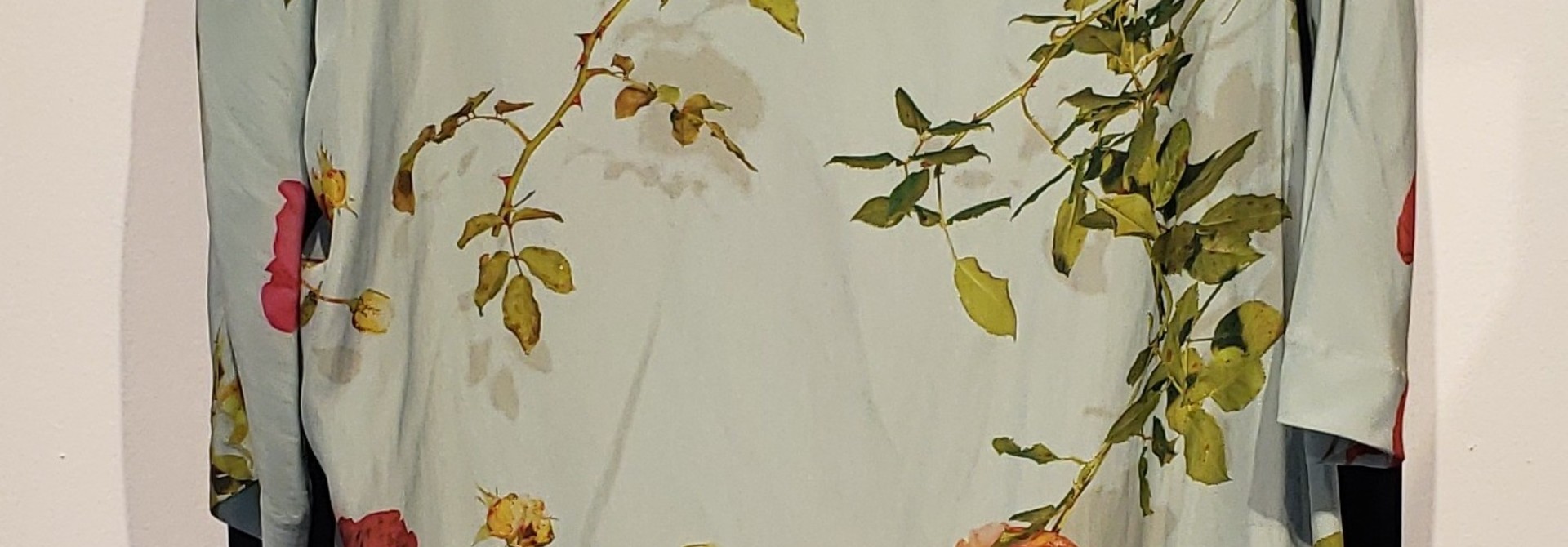 Dress - Flowers Aqua - Sz 38