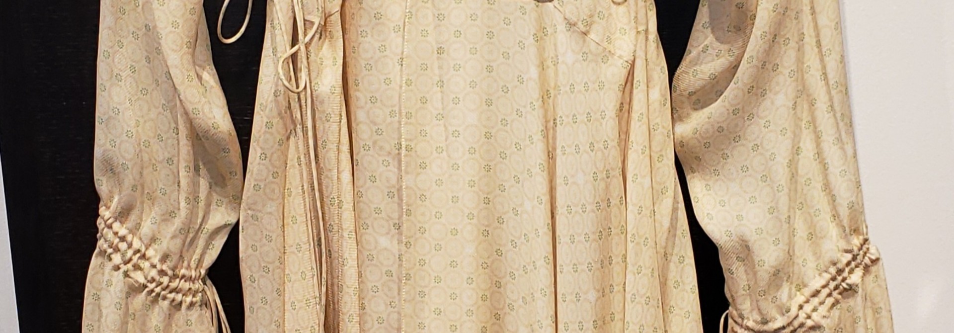 Print Long Wrap Dress - Sz. 38