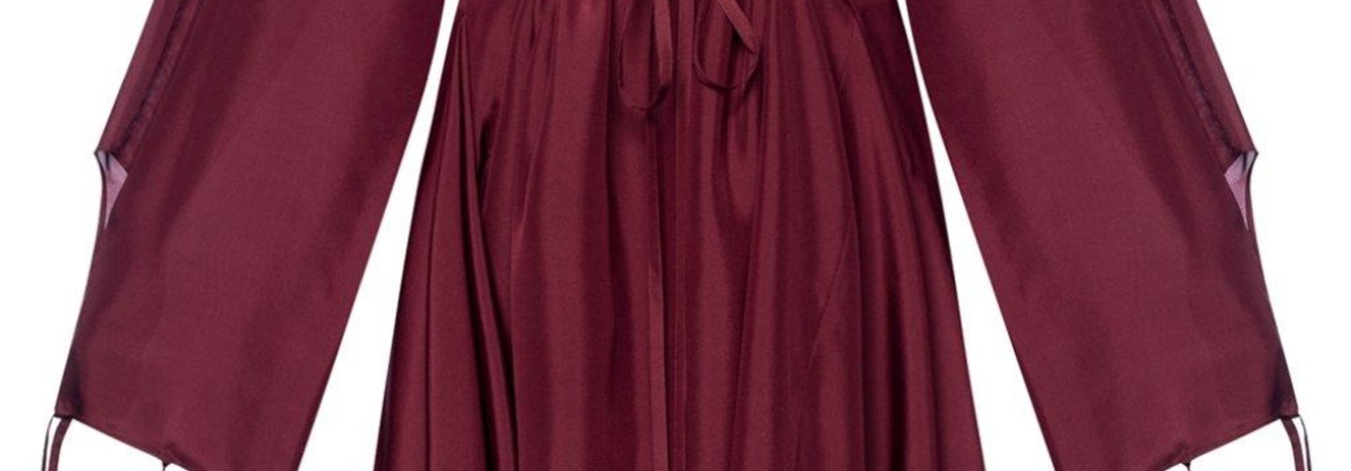 Silk Dress - Burgundy - Sz 38