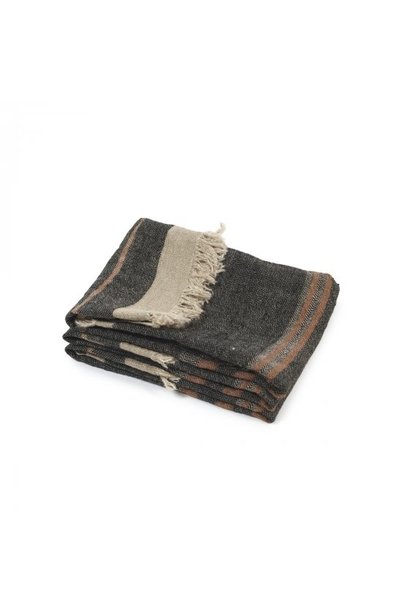 Hand Towel - Black Stripe - 21.5" x 25.5"