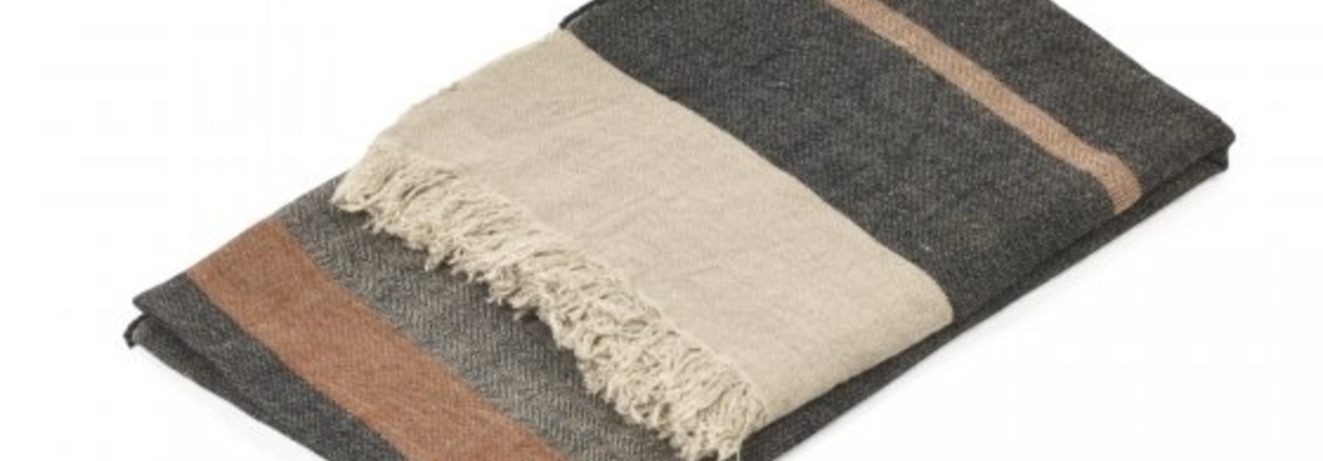 Bath Towel Fouta - Black Stripe