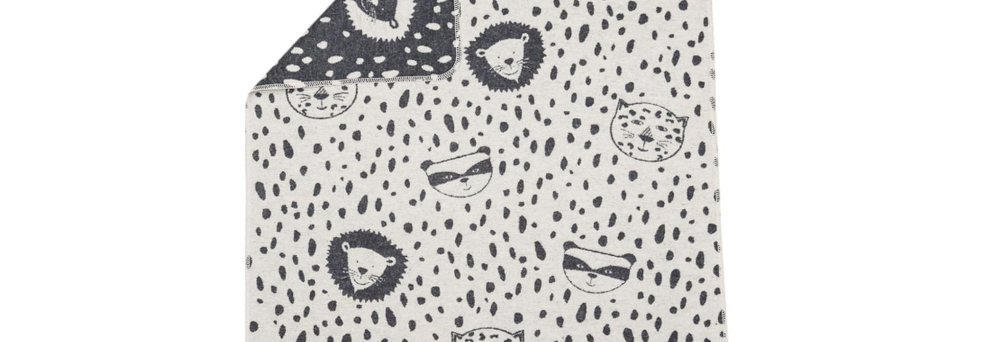 Baby Blanket - Leopard/Racoon/Lion