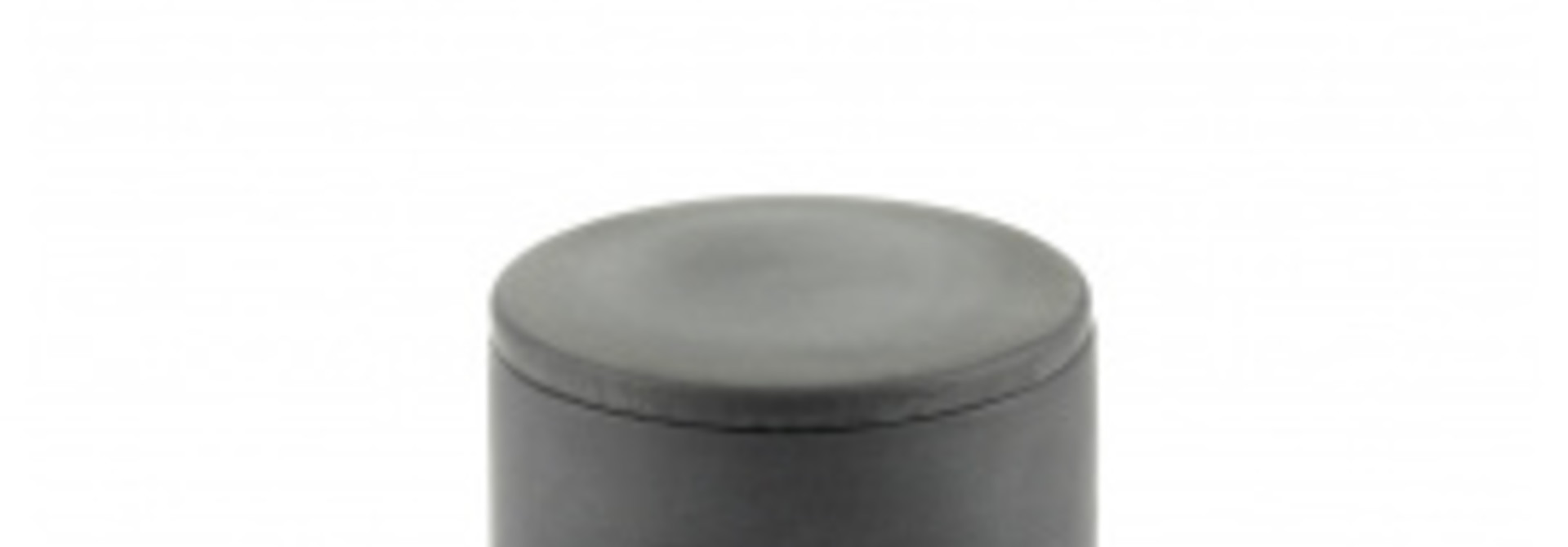 Round Box w/Lid ( Sm) - Cose - Dk Grey