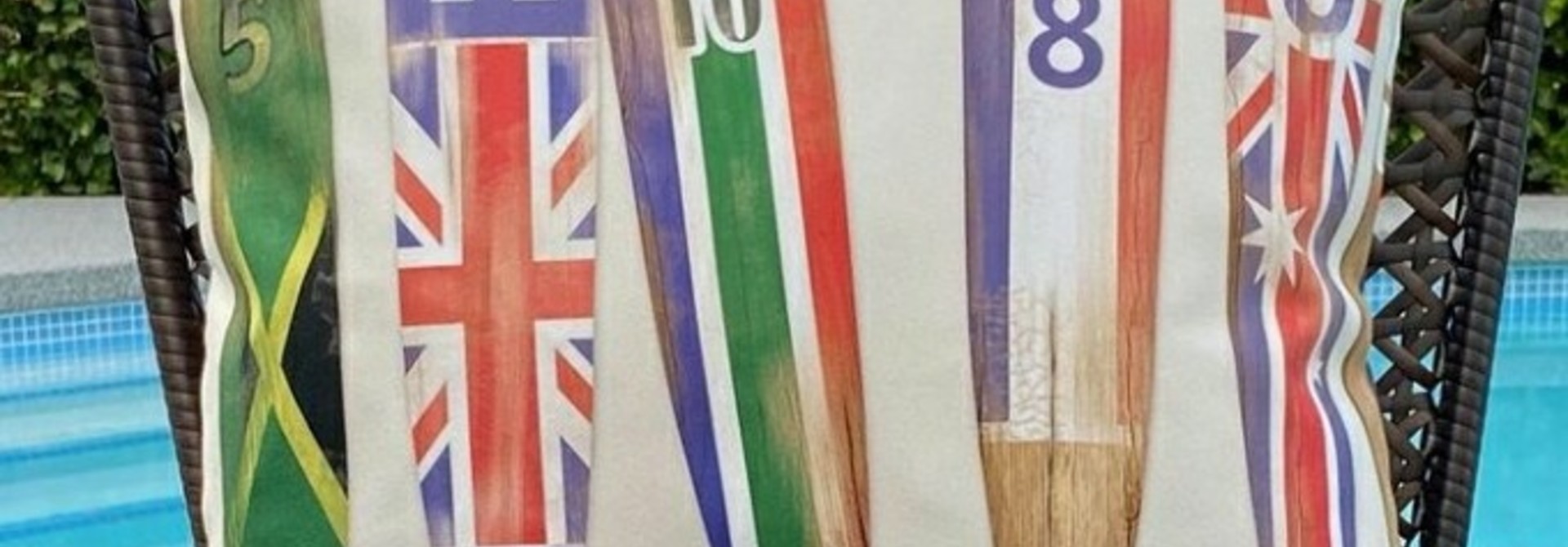 Outdoor Cushion - Oars/flags