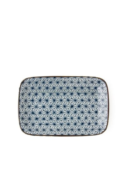 Plate - Asanoha - Blue
