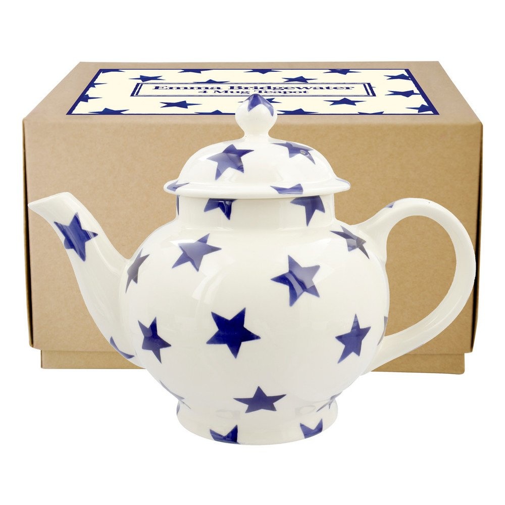 Teapot - 4 Mug - Blue Star-1