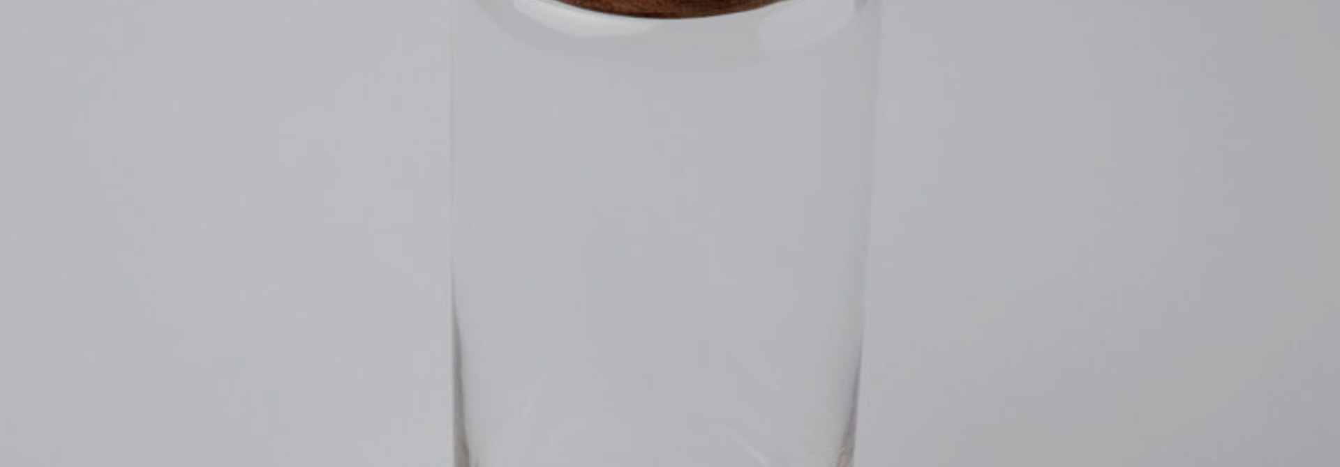 Glass & Acacia Canister, Large
