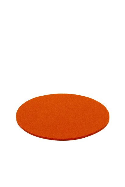 Trivet -Round - Orange - 10"