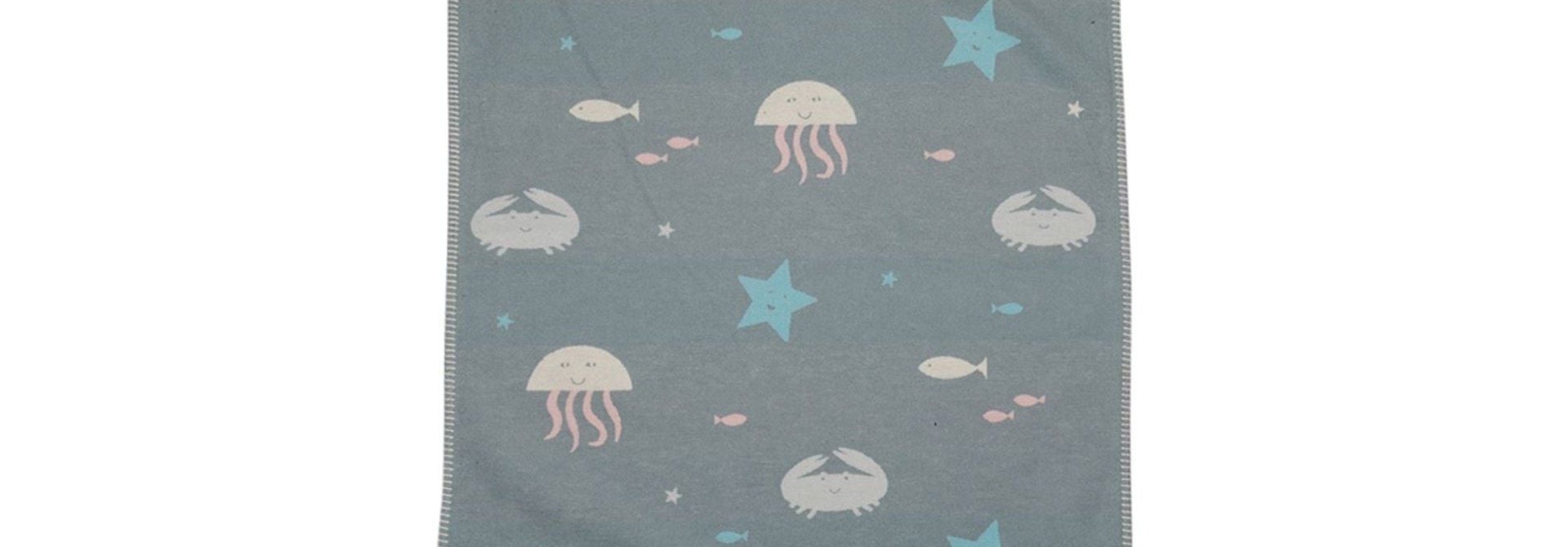 Child's Blanket - Under The Sea - Lt. Green