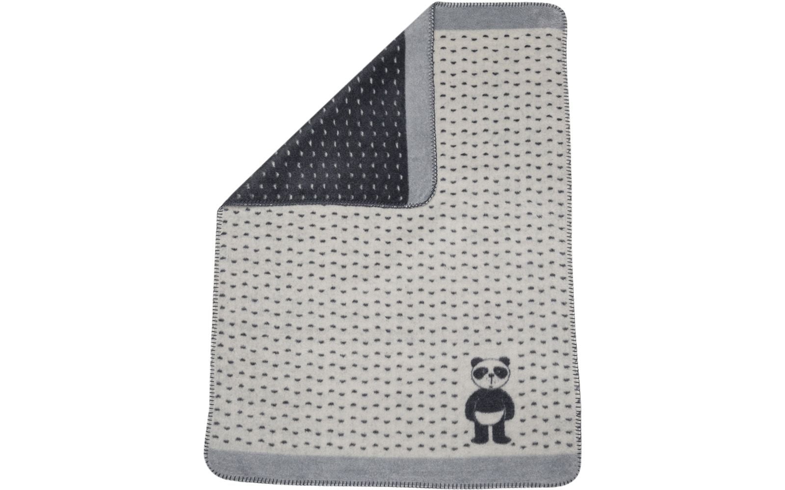 Child's Blanket - Panda in Diaper - Off White-2
