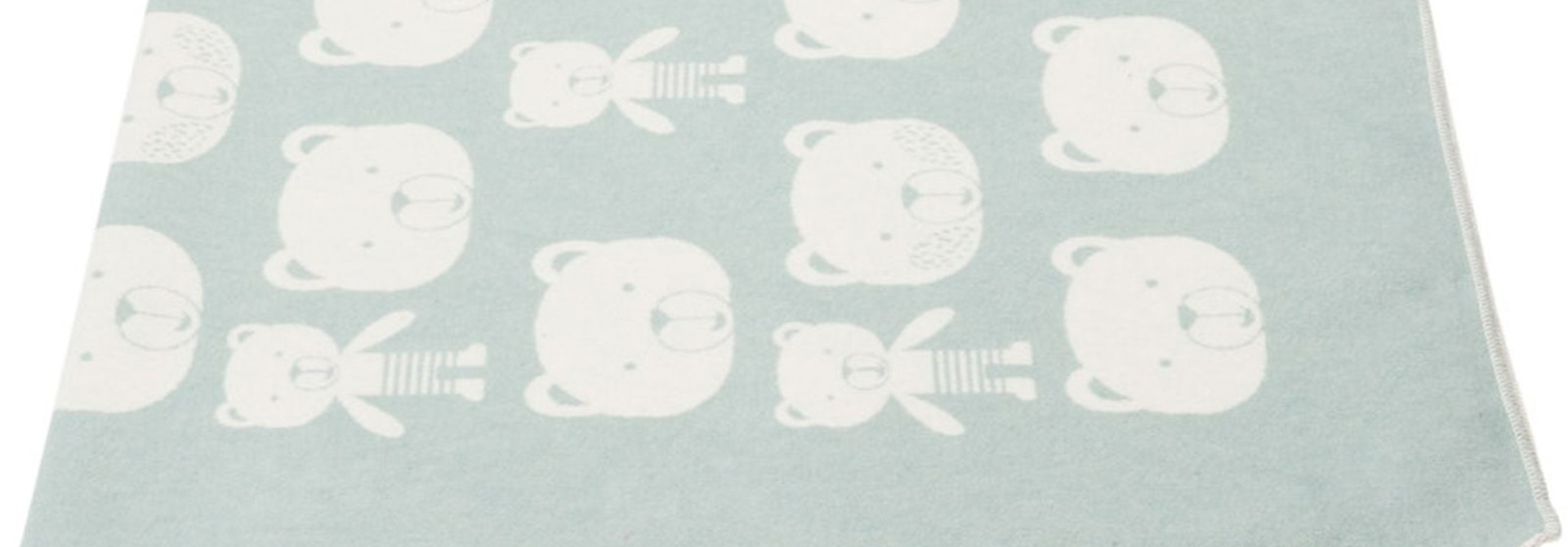 Kid's Blanket - Bears All Over - Green